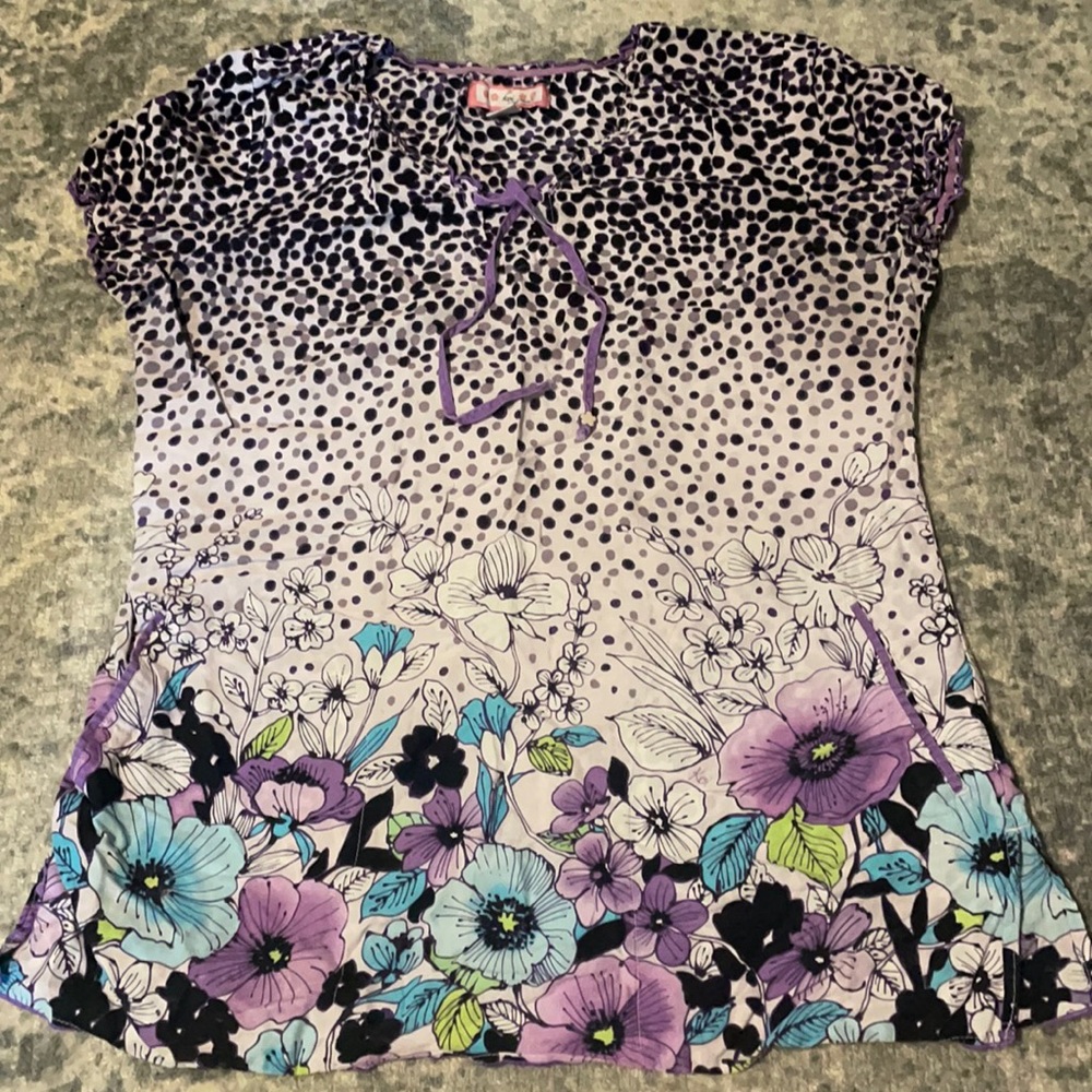 Koi scrub top